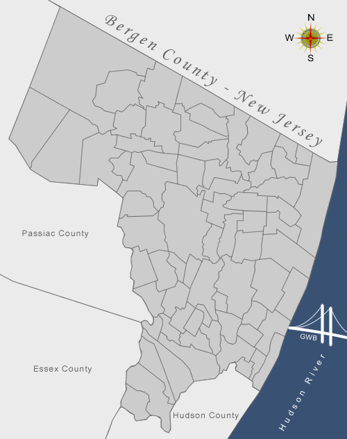 Bergen Nj Zip Code Map